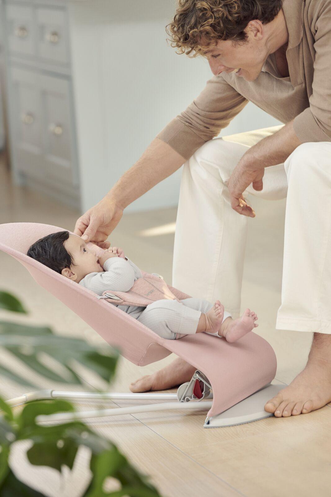 BabyBjörn Bouncer Bliss Light Pink 3D Jersey