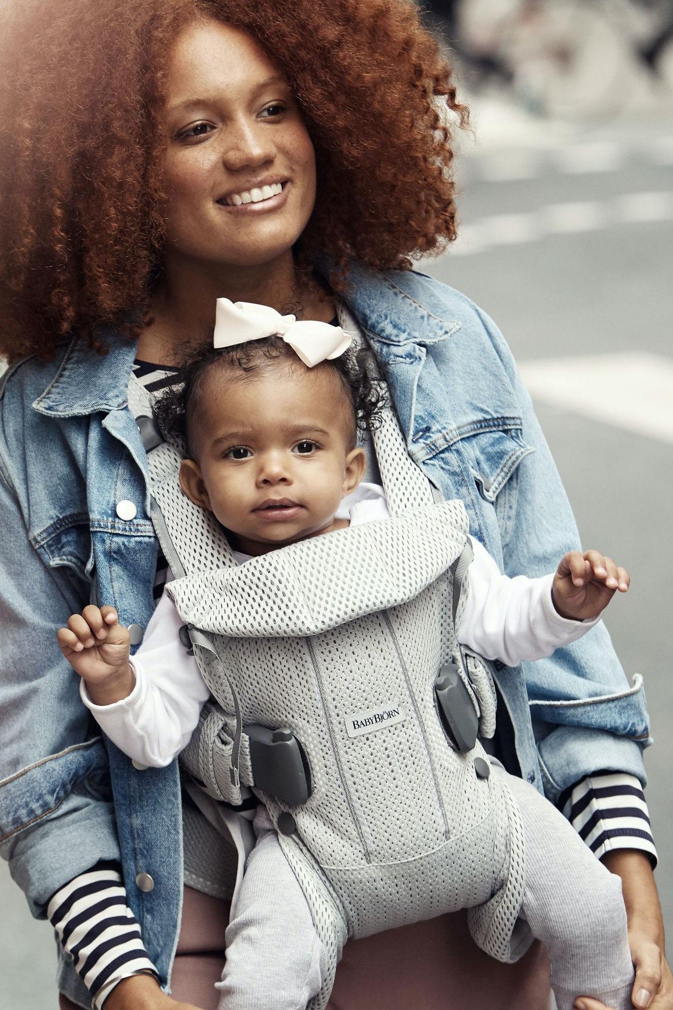 Bärsele One Air i silver mesh - BabyBjörn